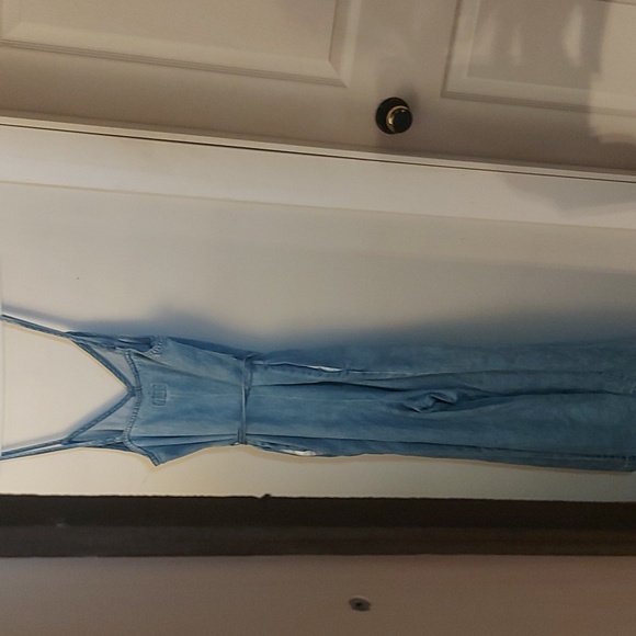 Frank and Oak Wide Legged Denim Jumpsuit - Picture 9 of 9